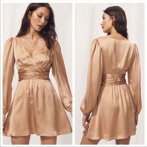 Aritzia Rythm Dress in Burgundy Color